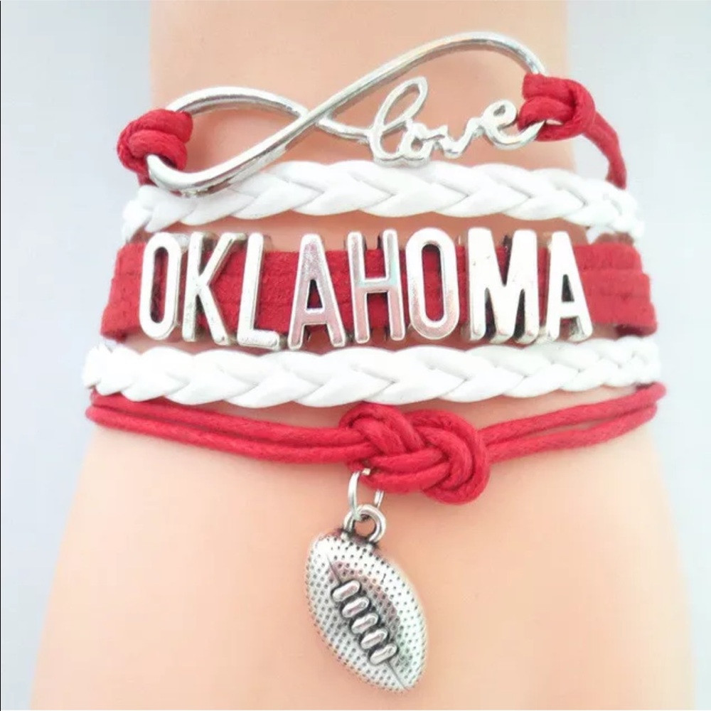 OKLAHOMA FOOTBALL Multi-Strand Bracelet - NEW